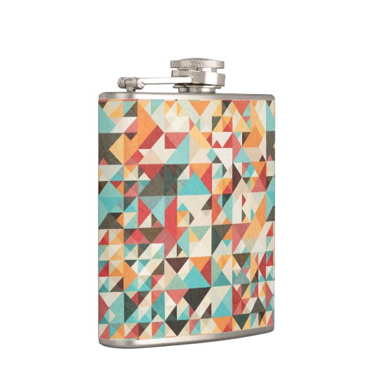 Earthtone Geometric Pattern Heupfles (Rechts)