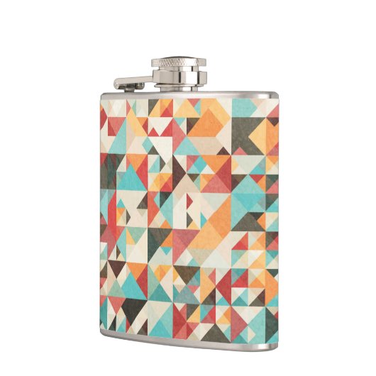 Earthtone Geometric Pattern Heupfles (Links)