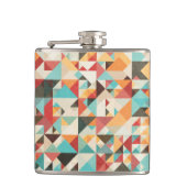 Earthtone Geometric Pattern Heupfles (Voorkant)