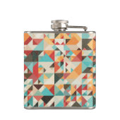 Earthtone Geometric Pattern Heupfles (Achterkant)