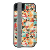 Earthtone Geometric Pattern Incipio iPhone Portemonnee Hoesje (Agenda Achterkant)