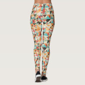 Earthtone Geometric Pattern Leggings (Achterkant)