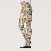 Earthtone Geometric Pattern Leggings (Links)