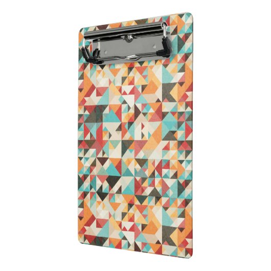 Earthtone Geometric Pattern Mini Klembord (Angled2)