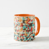 Earthtone Geometric Pattern Mok (Voorkant rechts)