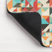 Earthtone Geometric Pattern Muismat (Hoek)