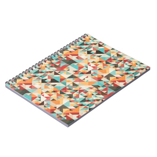 Earthtone Geometric Pattern Notitieboek (Linkerzijde)