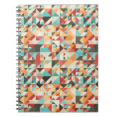 Earthtone Geometric Pattern Notitieboek (Voorkant)
