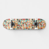 Earthtone Geometric Pattern Skateboard (Horizontaal)