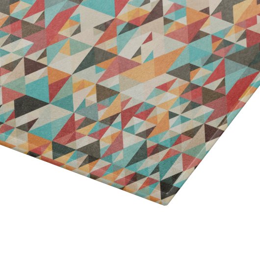 Earthtone Geometric Pattern Snijplank (Hoek)