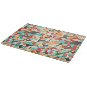 Earthtone Geometric Pattern Snijplank (Hoek)