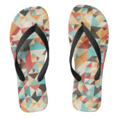 Earthtone Geometric Pattern Teenslippers (Voetbed)