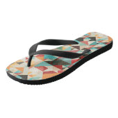 Earthtone Geometric Pattern Teenslippers (Schuin)