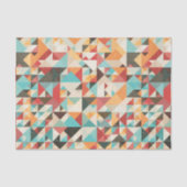 Earthtone Geometric Pattern Tissuepapier (Voorkant)