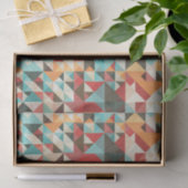 Earthtone Geometric Pattern Tissuepapier (Geschenk)