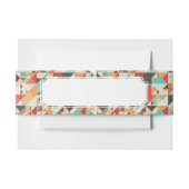 Earthtone Geometric Pattern Uitnodigingen Wikkel (Voorkant Voorbeeld)