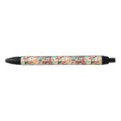 Earthtone Geometric Pattern Zwarte Inkt Pen (Voorkant)