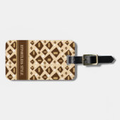 Earthtone Geometry Bagagelabel (Voorkant horizontaal)