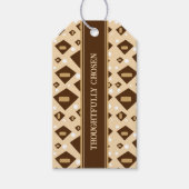 Earthtone Geometry Cadeaulabel (Voorkant)