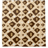 Earthtone Geometry Douchegordijn (Voorkant)