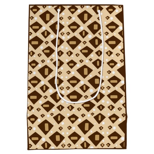 Earthtone Geometry Medium Cadeauzakje (Achterkant)