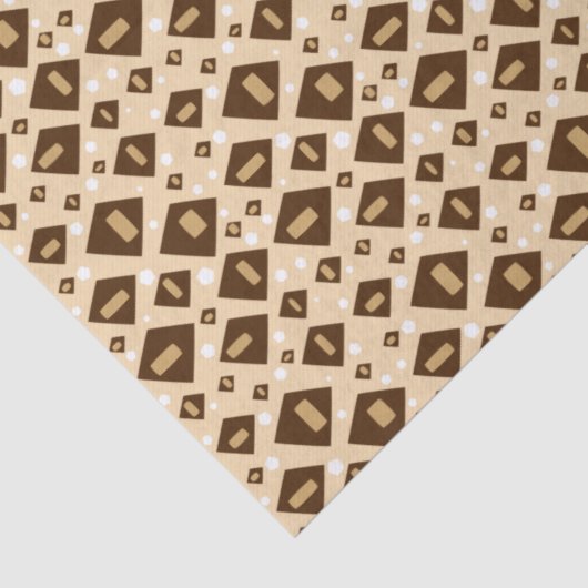 Earthtone Geometry Tissuepapier (Detail)