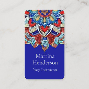 Earthtone Mandala Yoga Visitekaartje