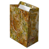 Earthtone Marble Gift Bag Medium Cadeauzakje (Achterkant Gekanteld)