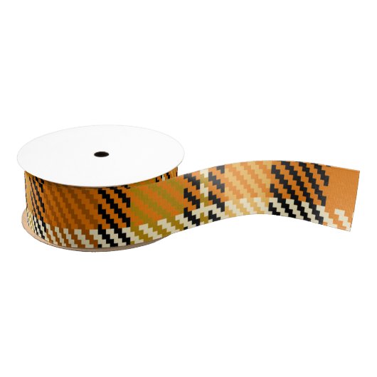 Earthtone Plaid Grosgrain Ribbon Lint (Spoel)