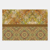 Earthtone Sampler Gift Wrap Paper - 3 Designs (Voorkant)