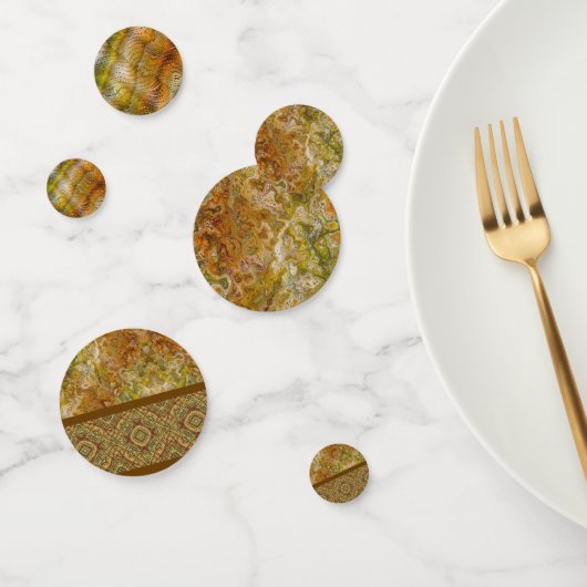 Earthtone Sampler Marble & Faux Snakeskin Confetti (Groep)