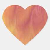 Earthtone Skies Heart Stickers (Voorkant)