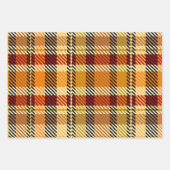 Earthtone Skies & Plaid Gift Wrap Paper 3 Designs (Voorkant 3)