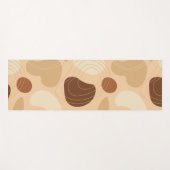 EarthTones Abstract Shapes Pattern Yoga Mat (Voorkant (horizontaal))
