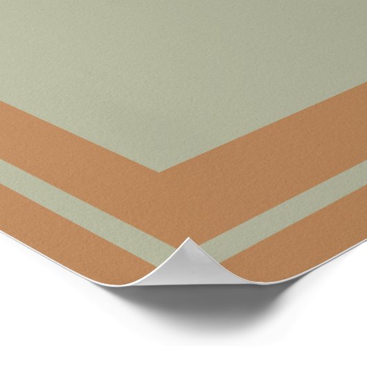 Earthtones Boho Butterfly Colorblock Poster (Hoek)