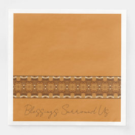 Earthtones met Gold Servet