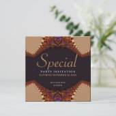 EarthTribe Uitnodiging voor speciale gelegenheid (Staand voorkant)