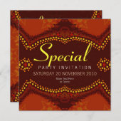 EarthTribe v2 Special Occassion Invitation Kaart (Voorkant / Achterkant)