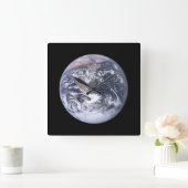 EARTHWALL CLOCK VIERKANTE KLOK (Huis)
