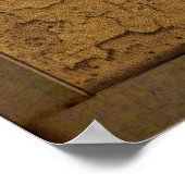 Earthy 2D Africa Map Art Poster (Hoek)