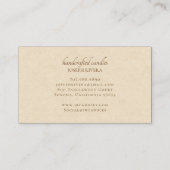 Earthy Abstract Handcrafted Candles Visitekaartje (Achterkant)