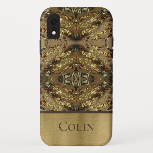Earthy Abstract Monogram Case-Mate iPhone Case (Achterkant)