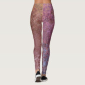 Earthy Alcohol Ink Abstract Leggings (Achterkant)
