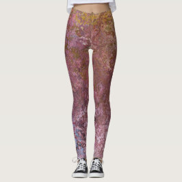 Earthy Alcohol Ink Abstract Leggings