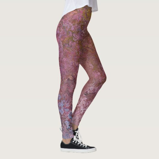 Earthy Alcohol Ink Abstract Leggings (Rechts)