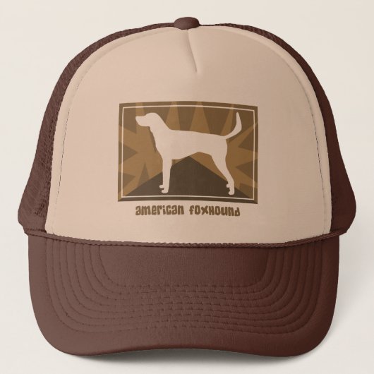 Earthy American Foxhound Gifts Trucker Pet (Voorkant)