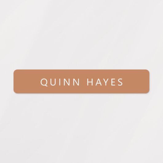 Earthy Autumn Colour Name Labels (Design 1)