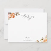 Earthy Autumn Floral Hartelijk dank Notitiekaartje (Voorkant)