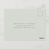 Earthy Autumn Floral Meal Choice Wedding RSVP Briefkaart (Achterkant)