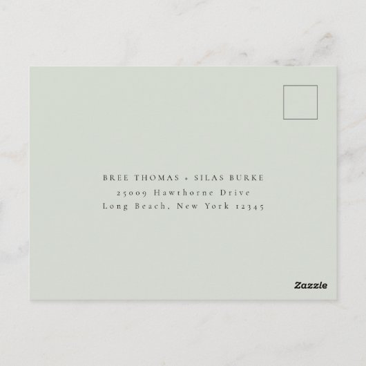 Earthy Autumn Floral Meal Choice Wedding RSVP Briefkaart (Achterkant)